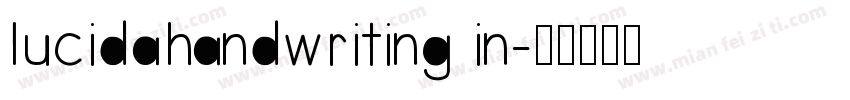 lucidahandwriting in字体转换
